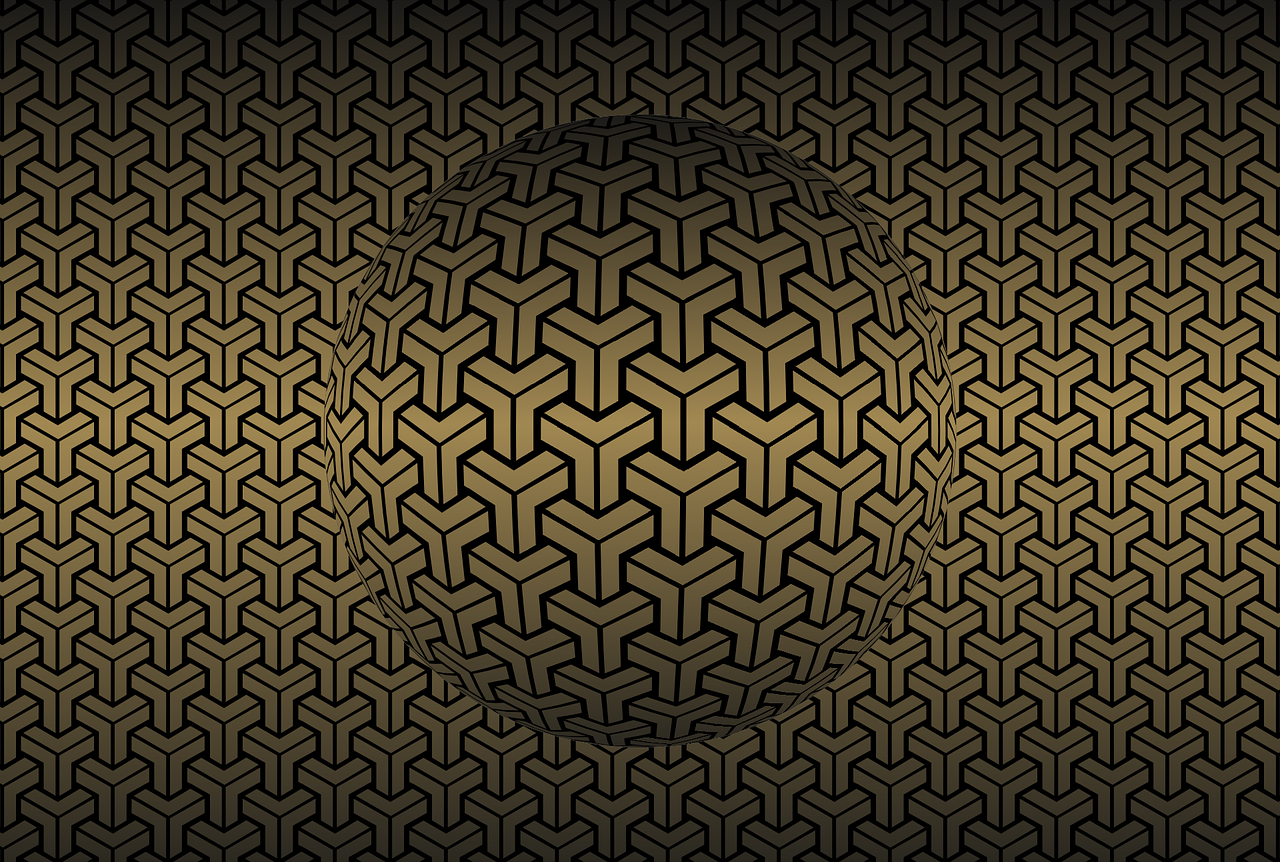 geometric seamless pattern gold free photo