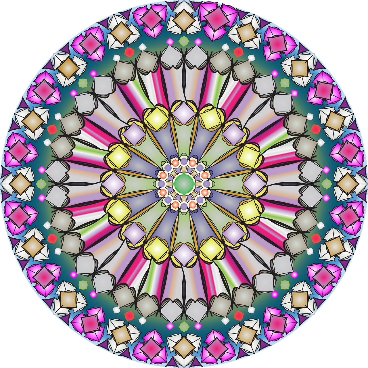 geometric mandala decorative free photo