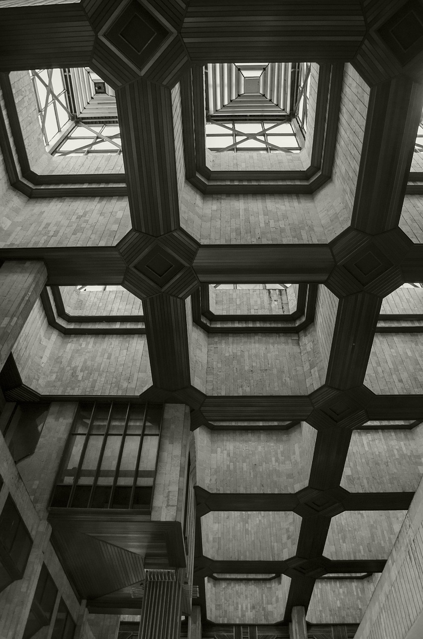 geometric architecture forms free photo