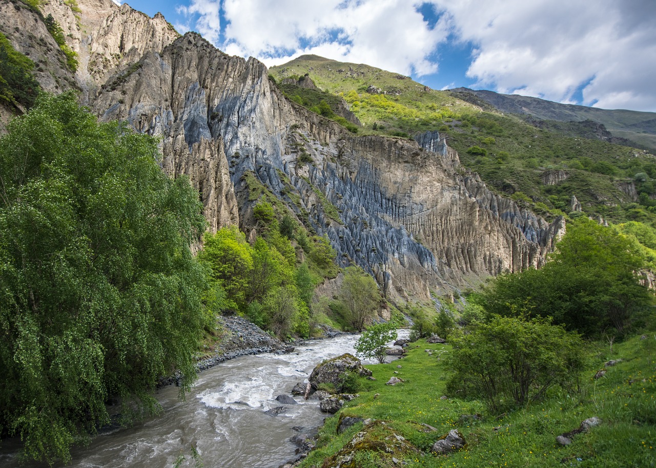 georgia caucasus valley free photo
