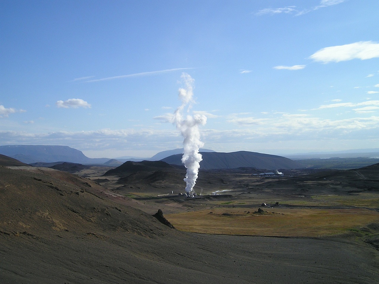 geothermal energy power plant free photo