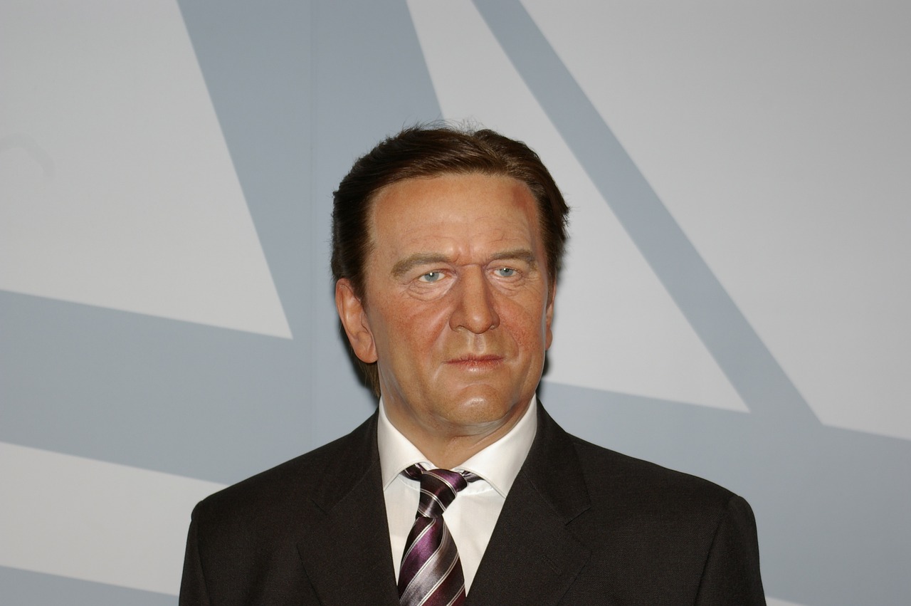 gerhard schröder politician wax free photo