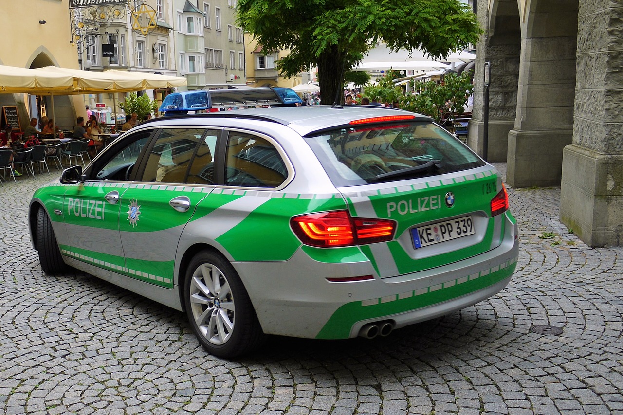 german police car free photo