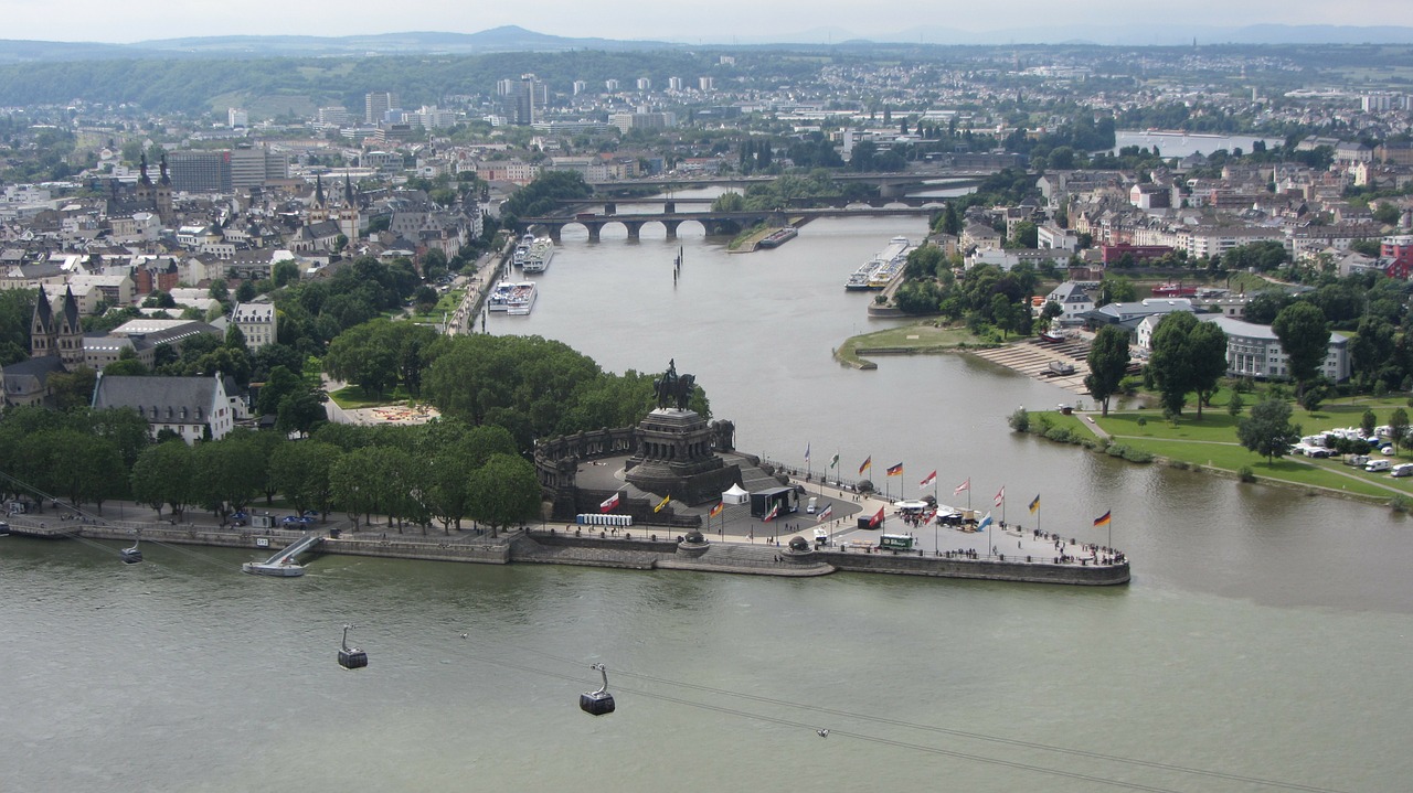 german corner koblenz rhine free photo