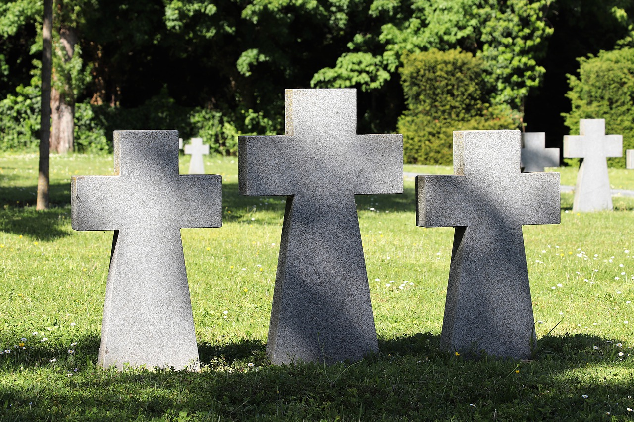 german military cemetery  second world war  crosses free photo