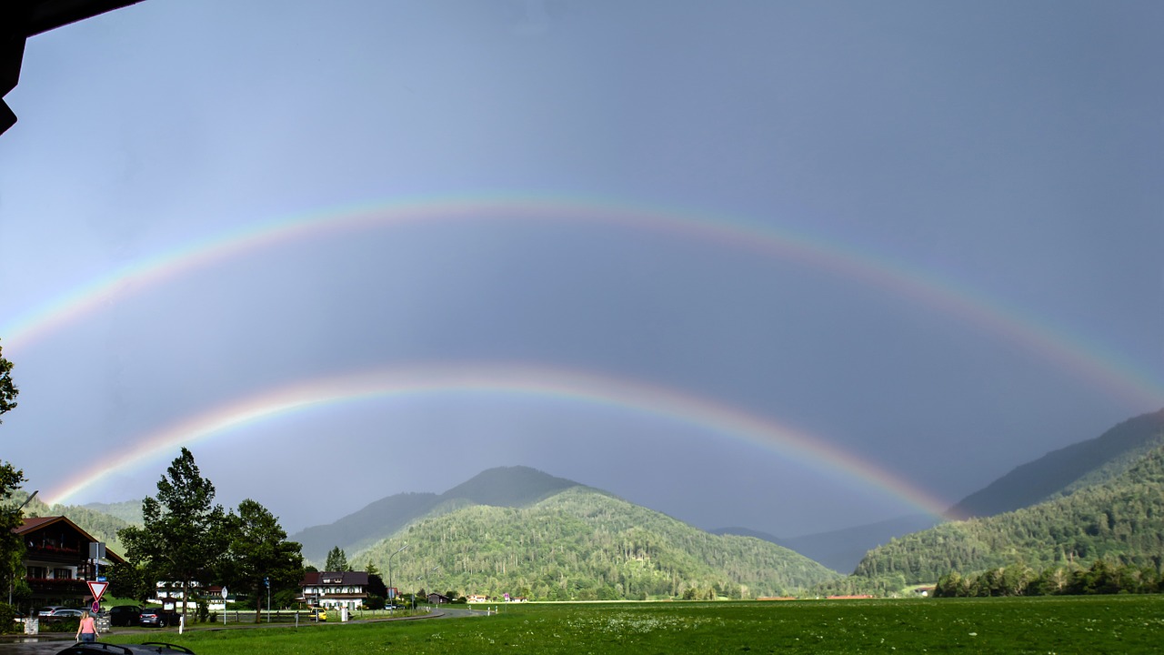 rainbow germany reit im winkl free photo