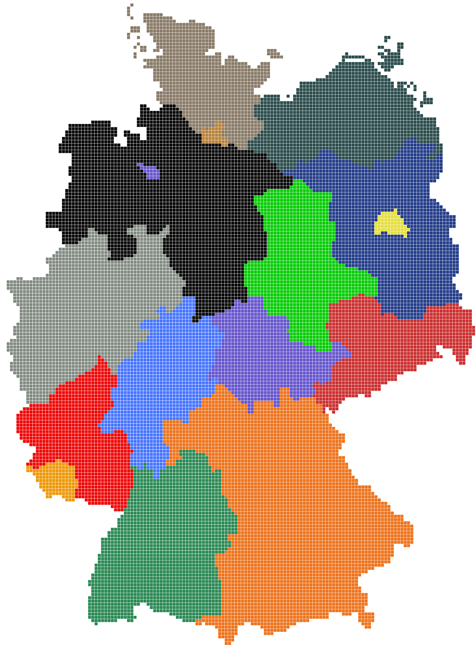 germany map regions free photo