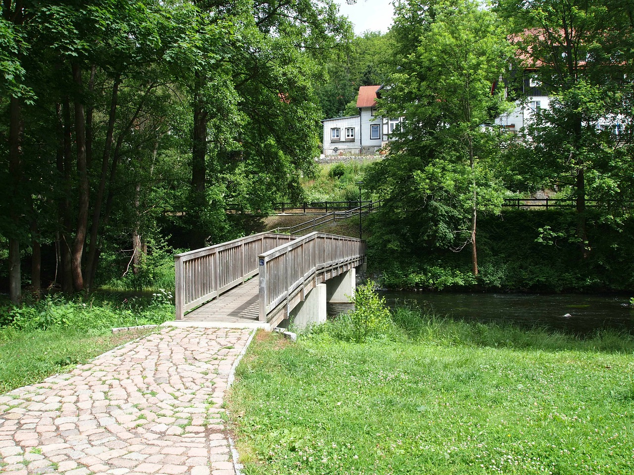 germany landscape footbridge free photo