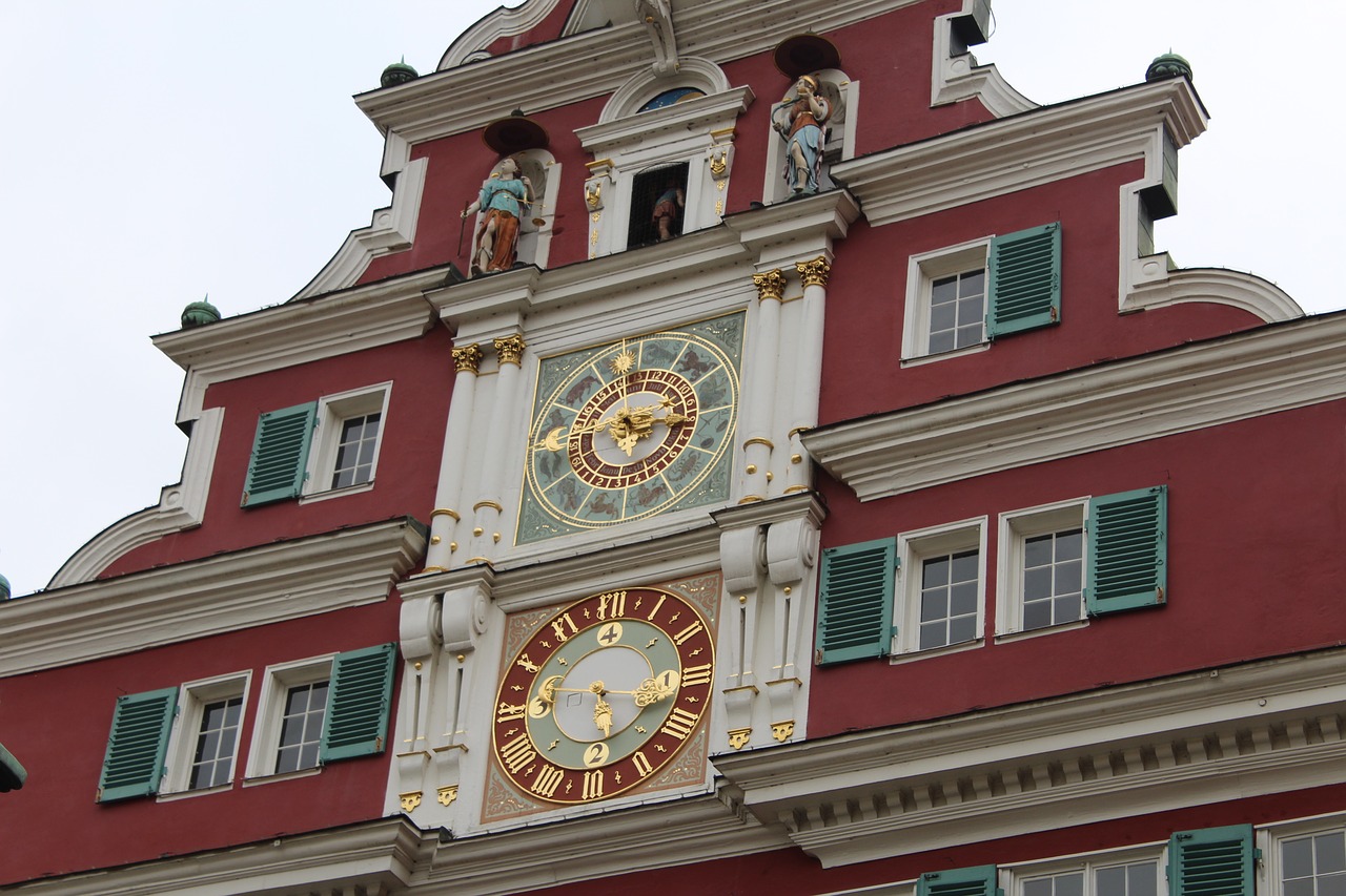 germany clock esslingen free photo