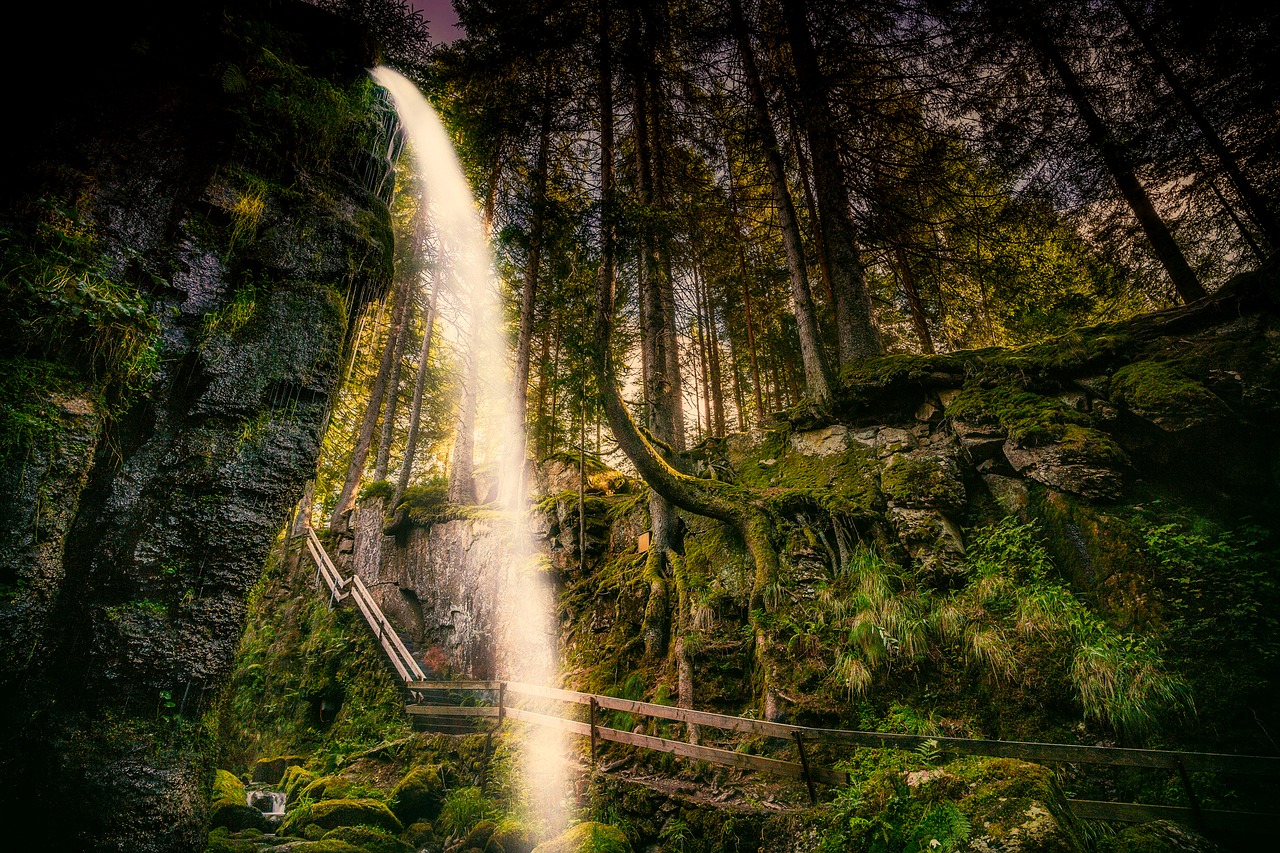 germany waterfall landscape free photo