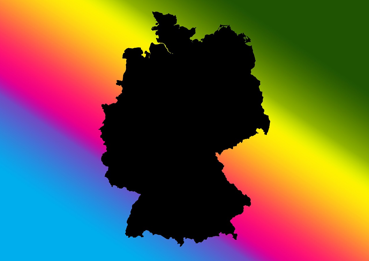 germany map color free photo