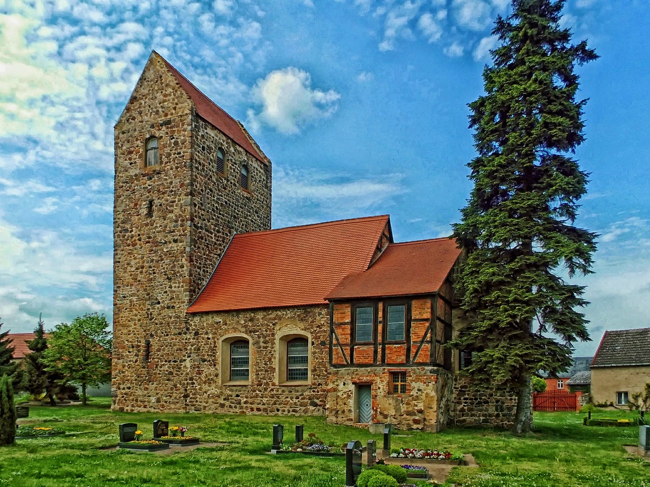 germany church churchyard free photo