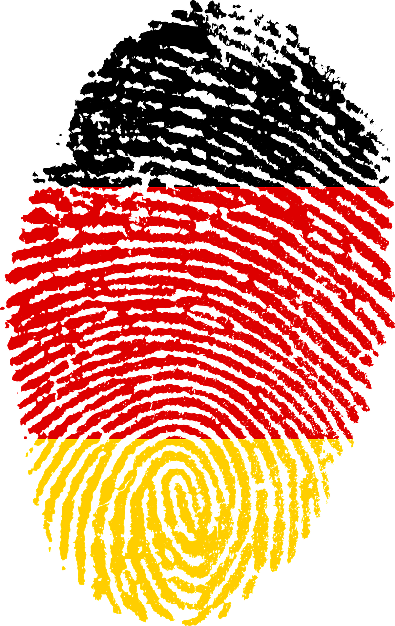 germany flag fingerprint free photo