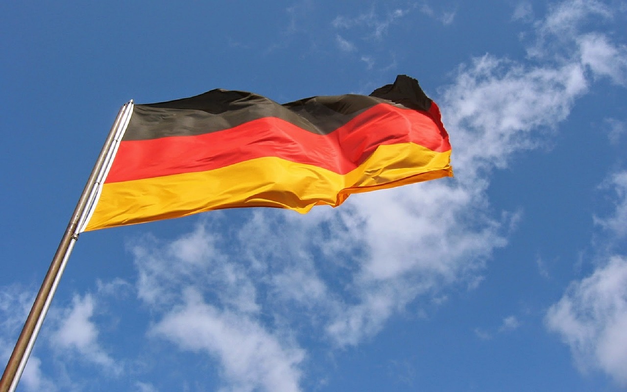 germany flag flying waving free photo