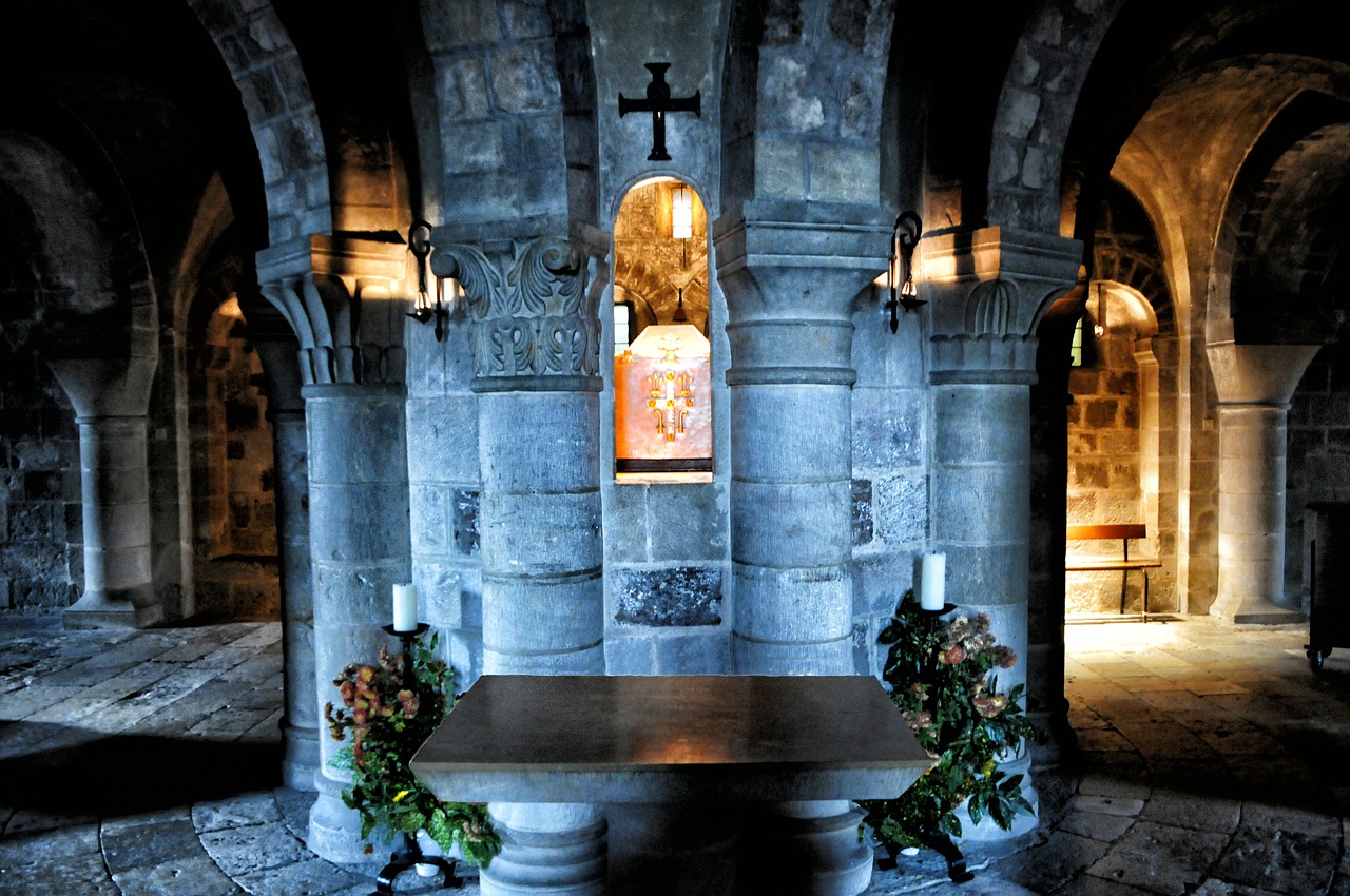 germigny meadowsweet crypt france free photo