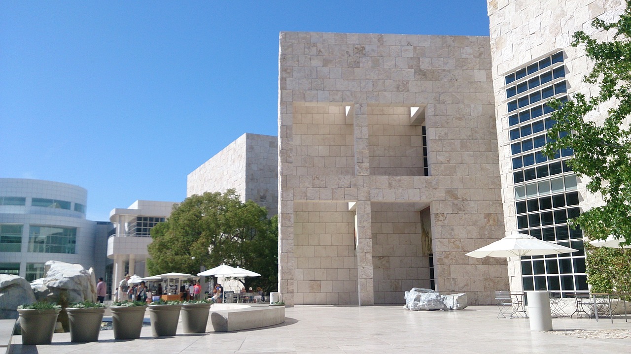 getty center building florentine marble free photo