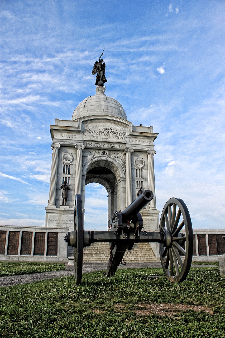 gettysburg memorial statue free photo