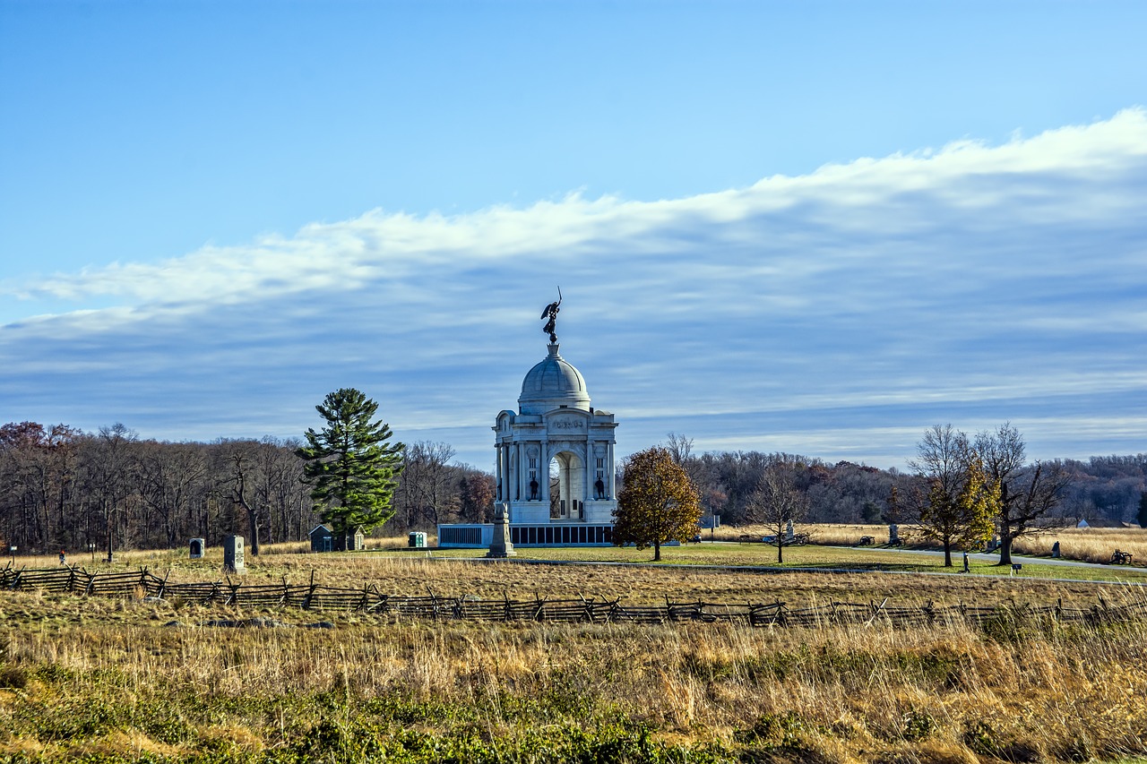 gettysburg  monument  pennsylvania free photo