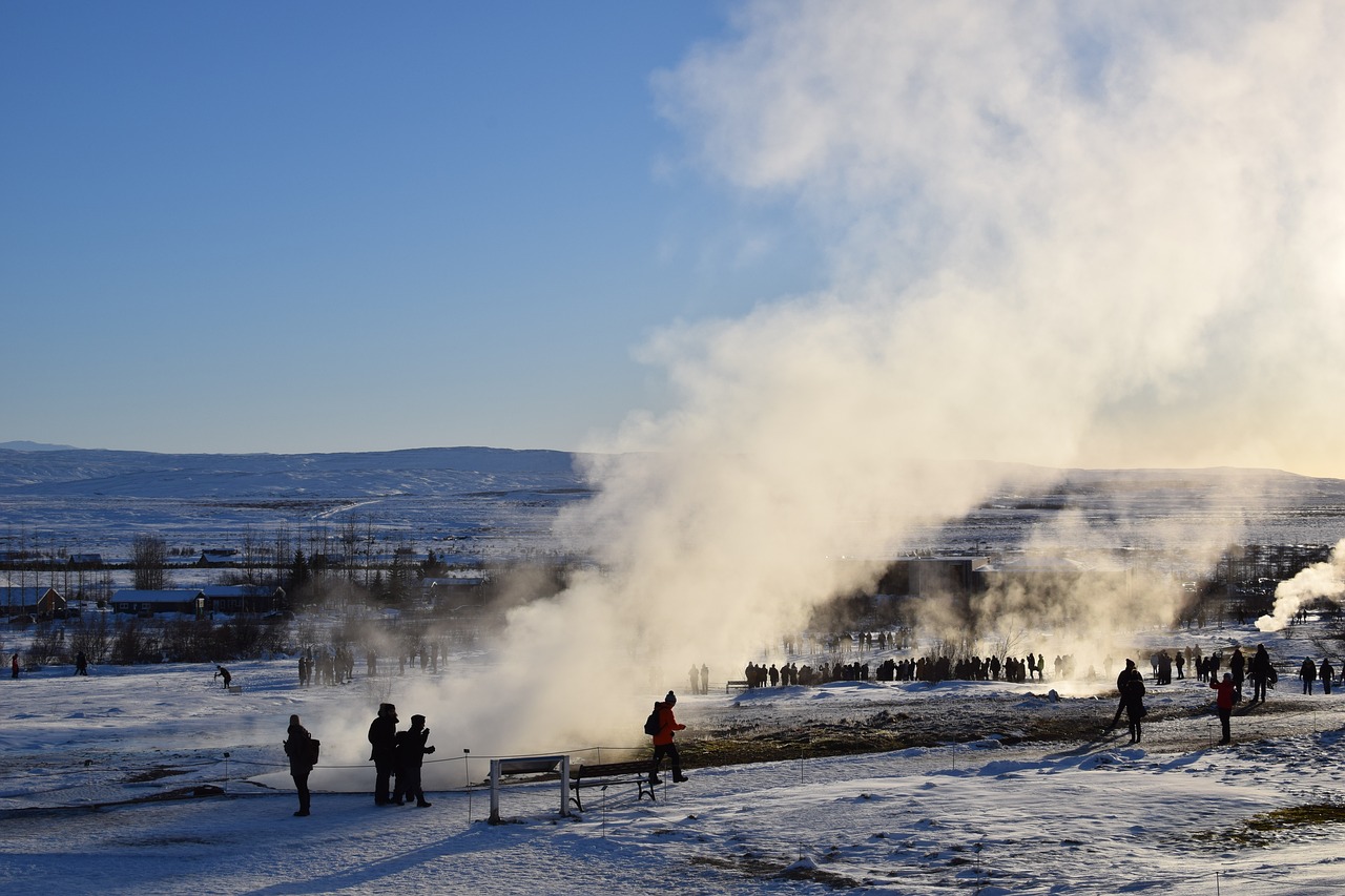 geysir  iceland  scene free photo