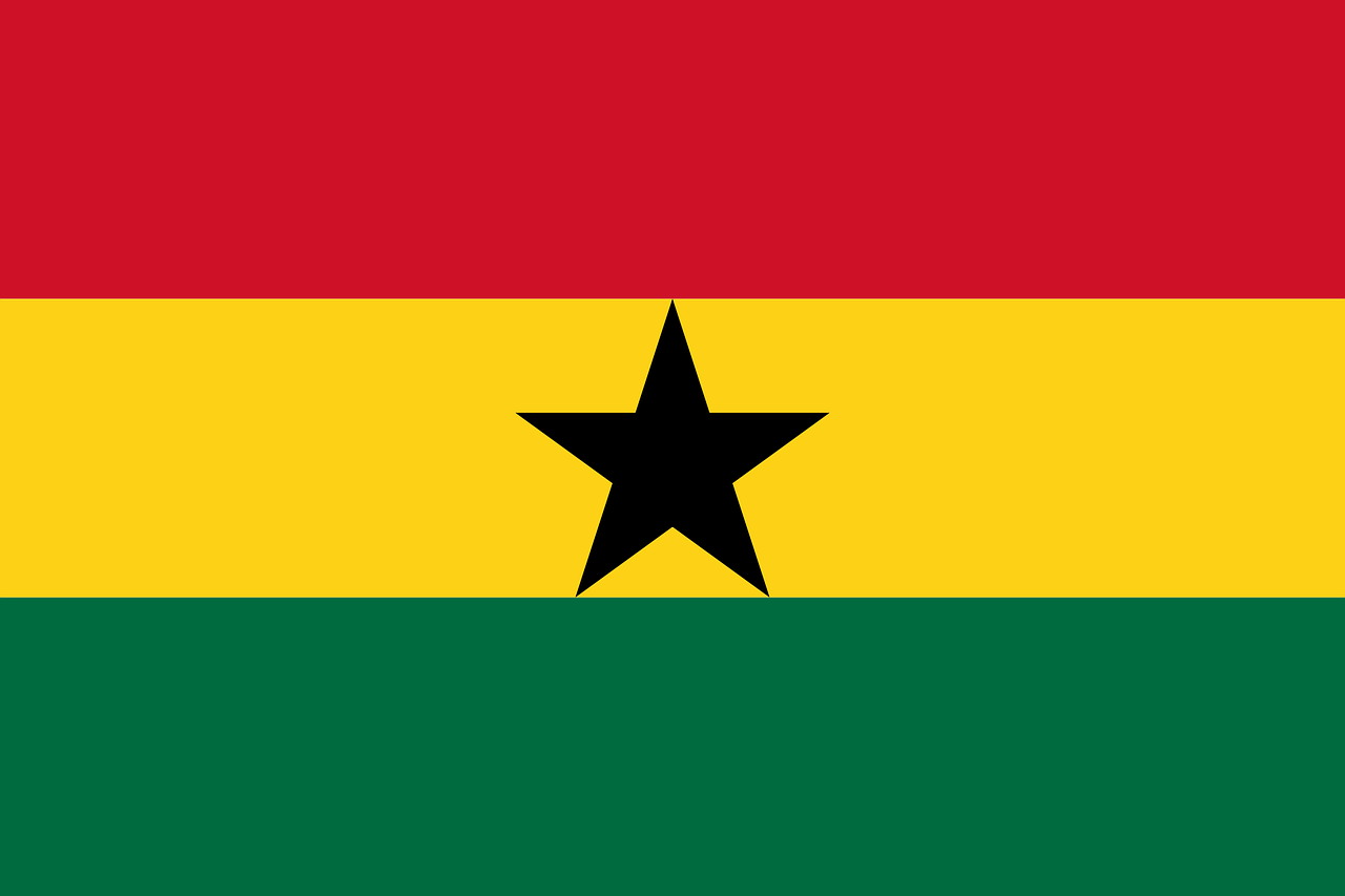 ghana flag national flag free photo