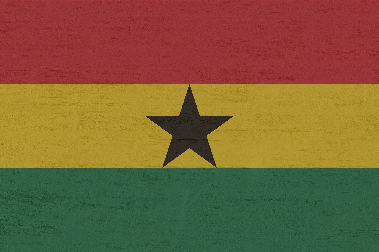 ghana flag west africa free photo