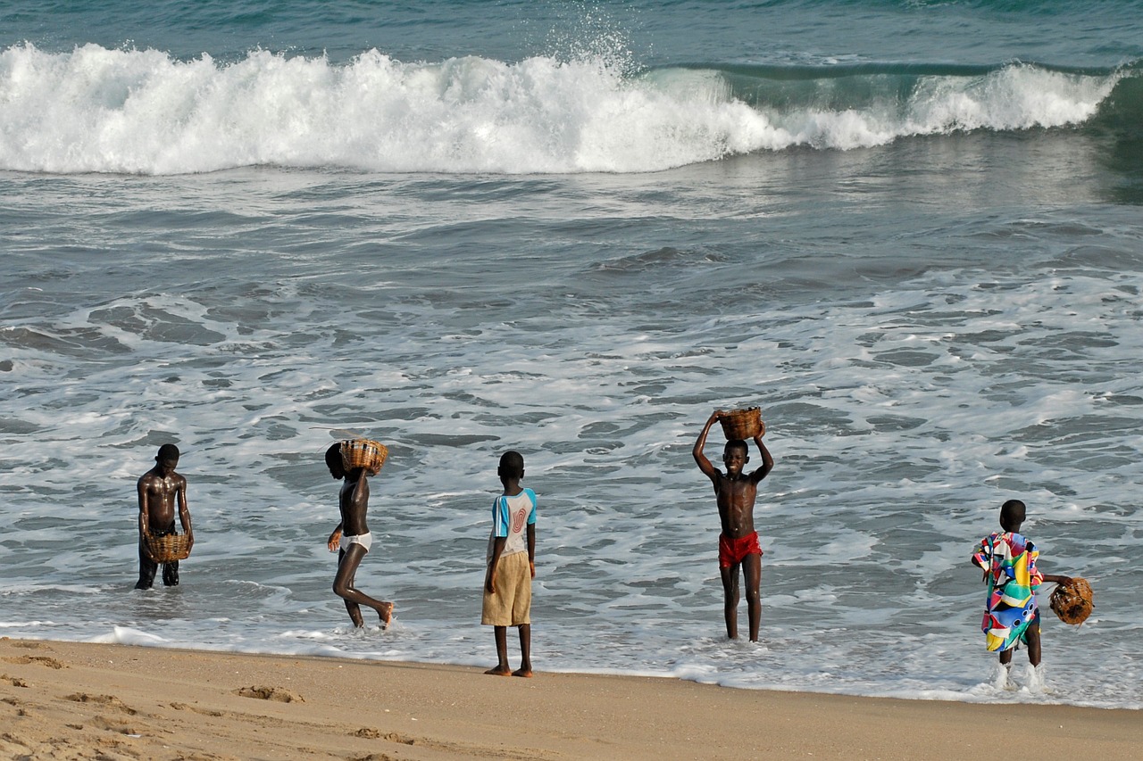 ghana children surf free photo