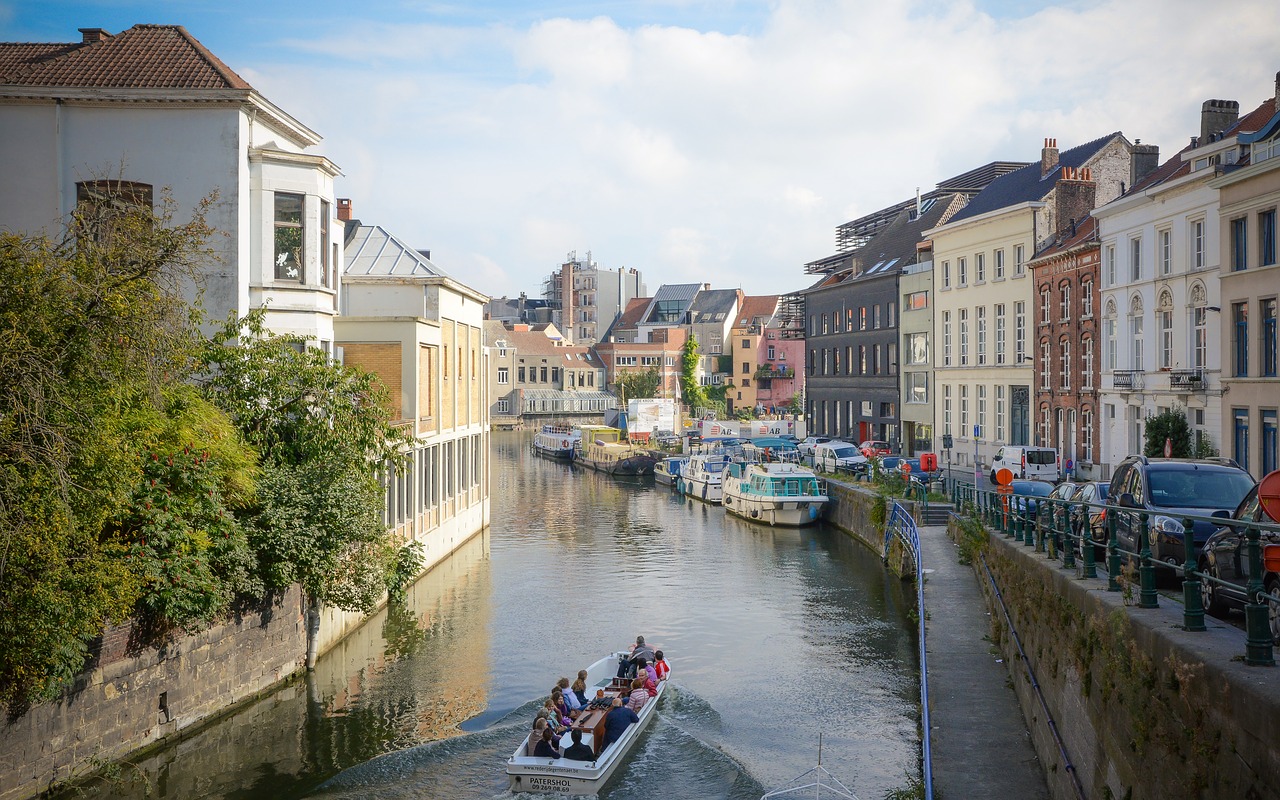 ghent belgium river free photo