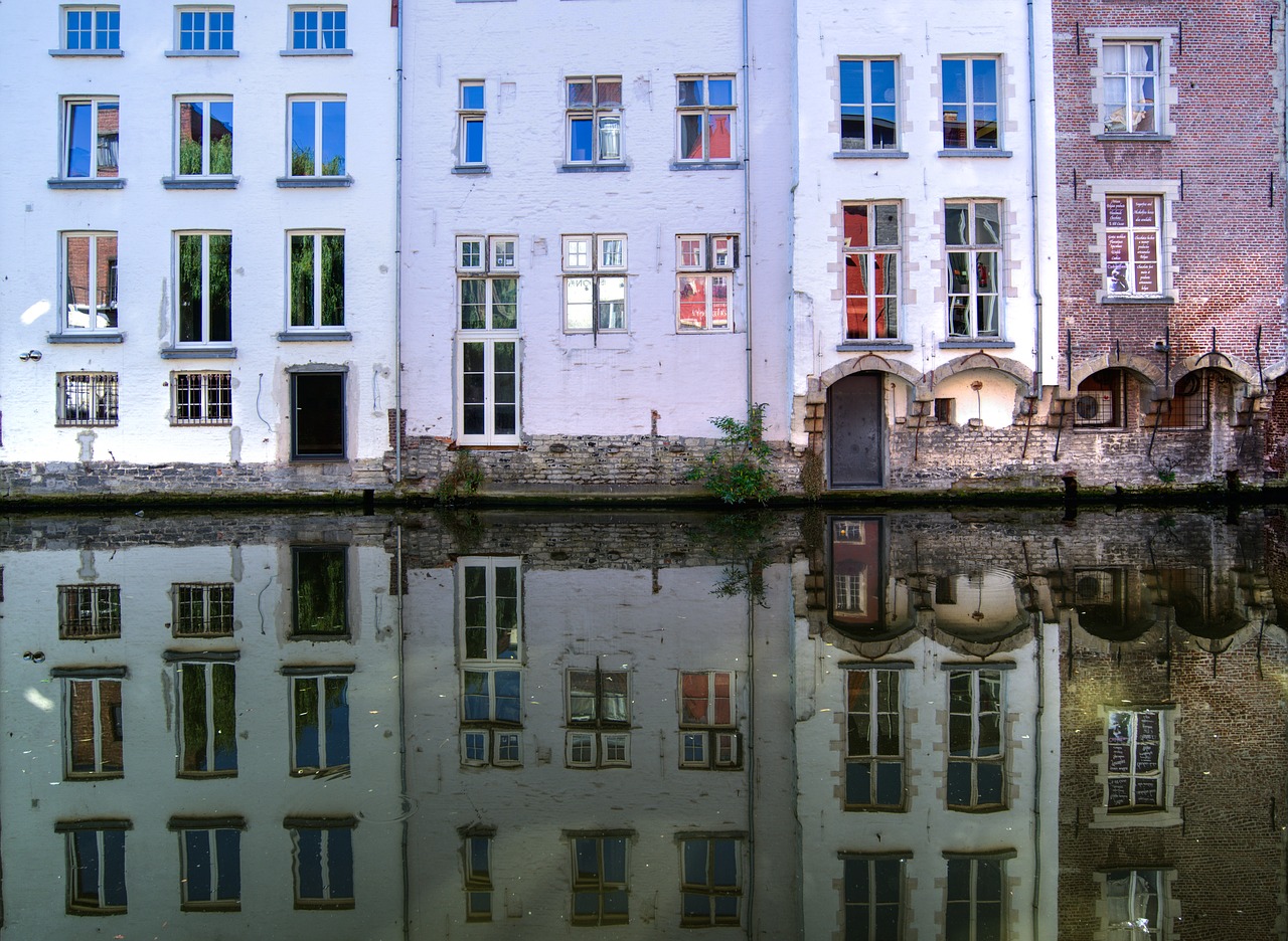 ghent lei reflection free photo