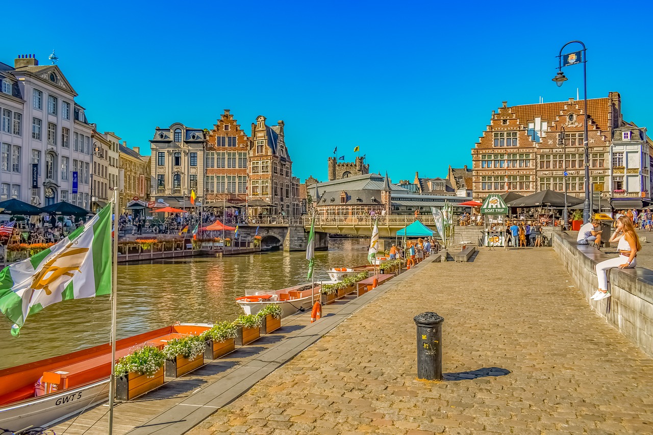 ghent  belgium  promenade free photo