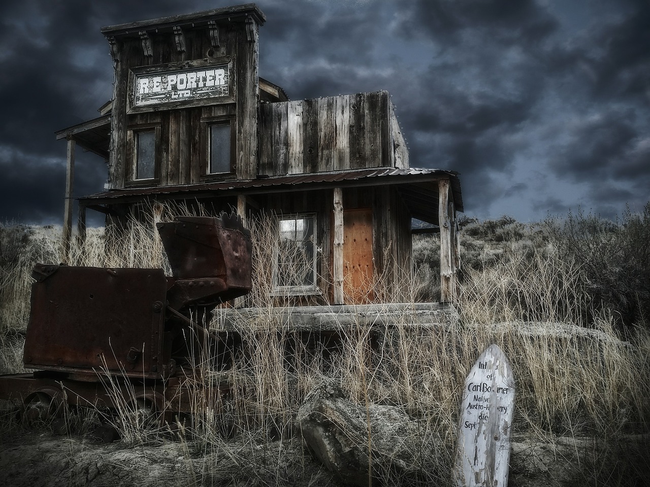 ghost town forgotten place wild west free photo