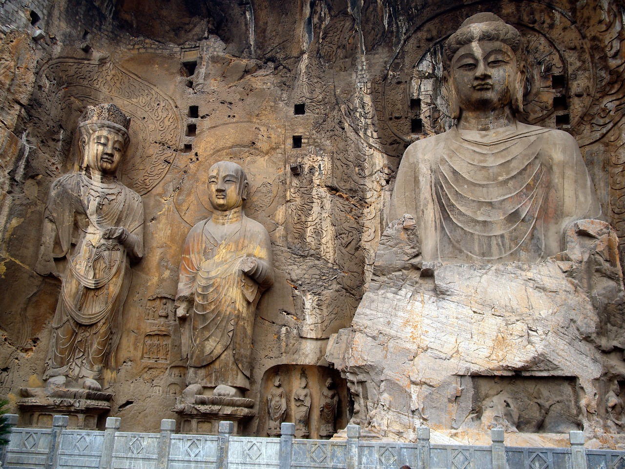 cave of the great buddha 493 years after jc fengxian temple free photo