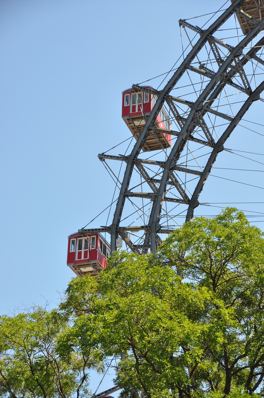 giant ferris wheel  vienna  amusement park free photo