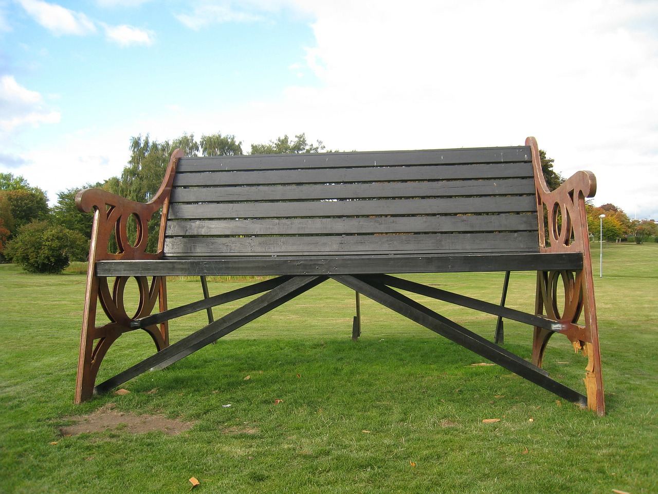 giant sofa park grass free photo