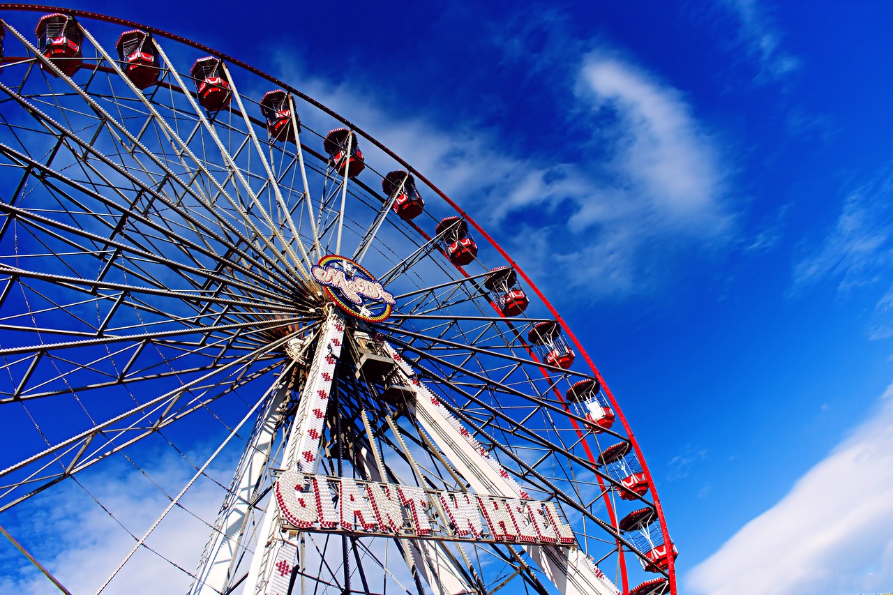 giant wheel  fairground  ferris free photo