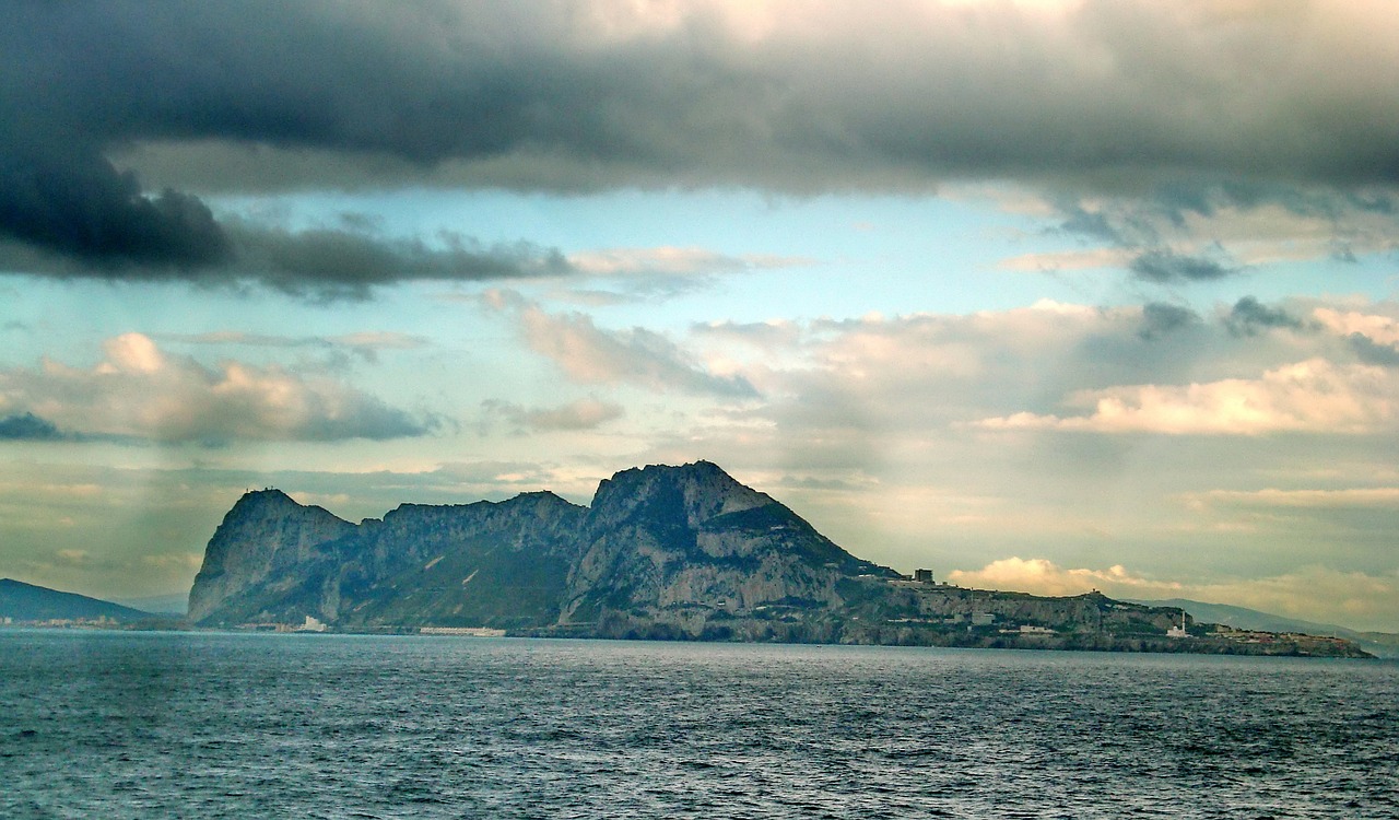 gibraltar strait mountains free photo