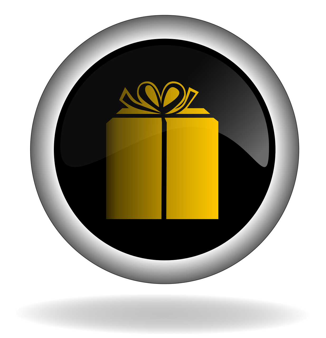 gift button icon free photo