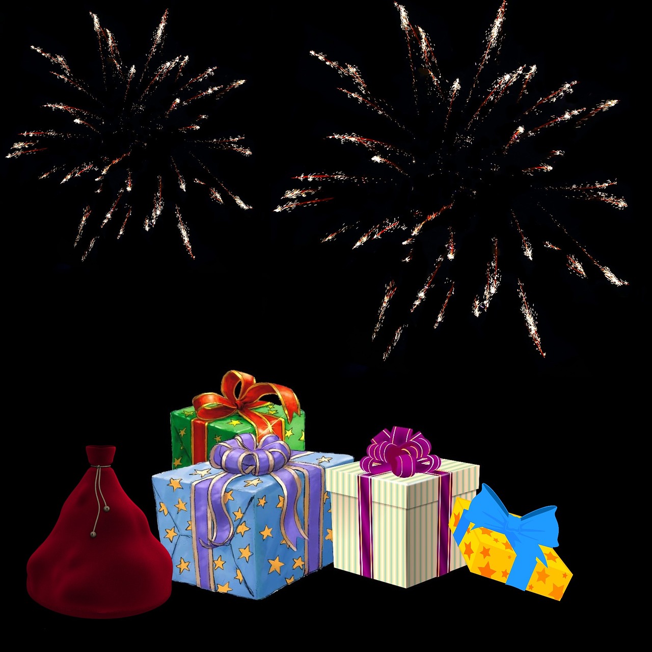 gift fireworks christmas free photo