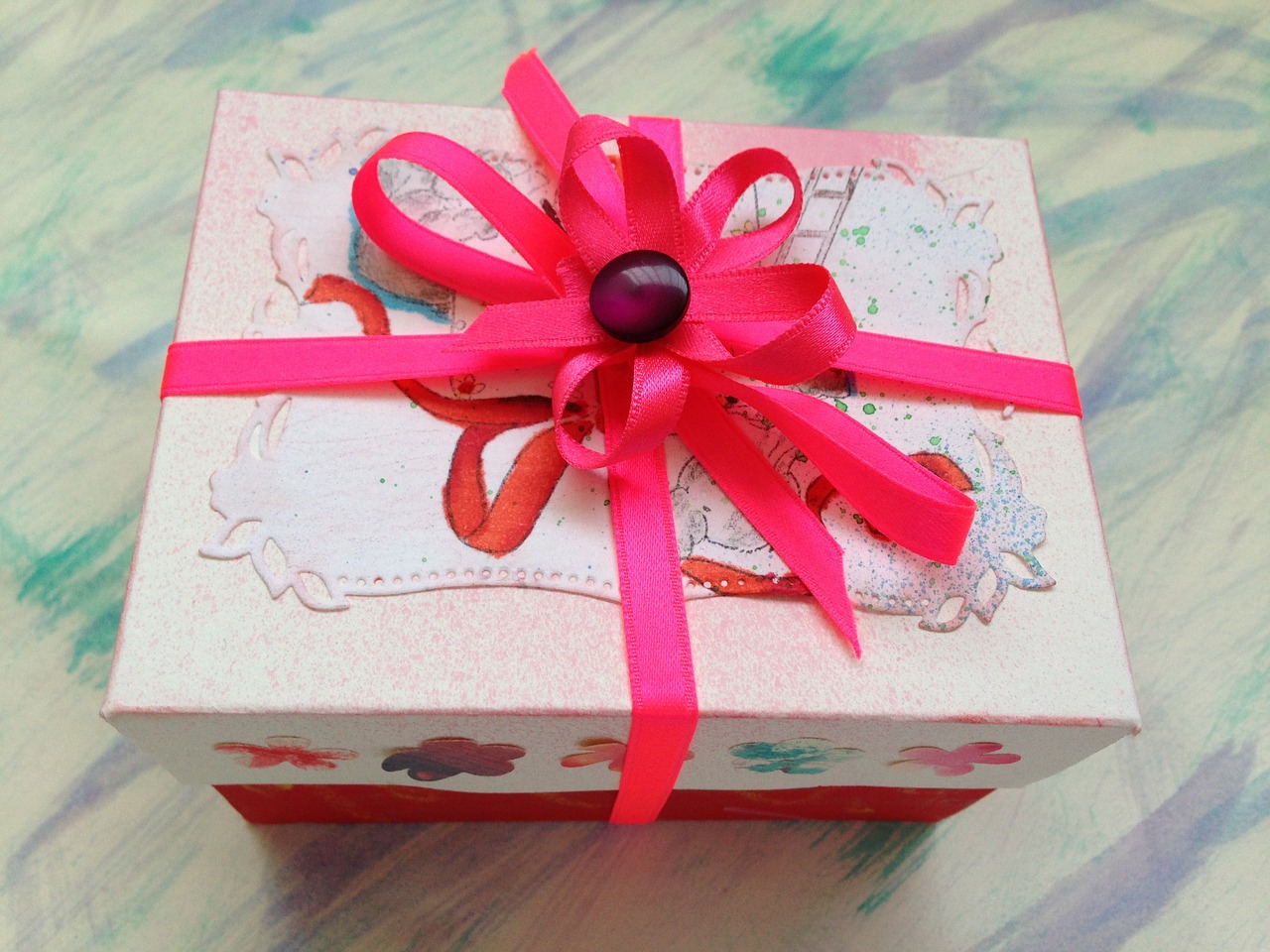 gift box present ribbon free photo