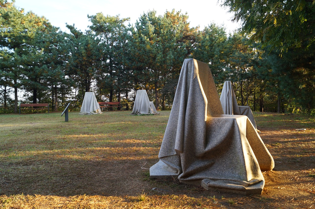 gimpo sculpture park statue chair free photo