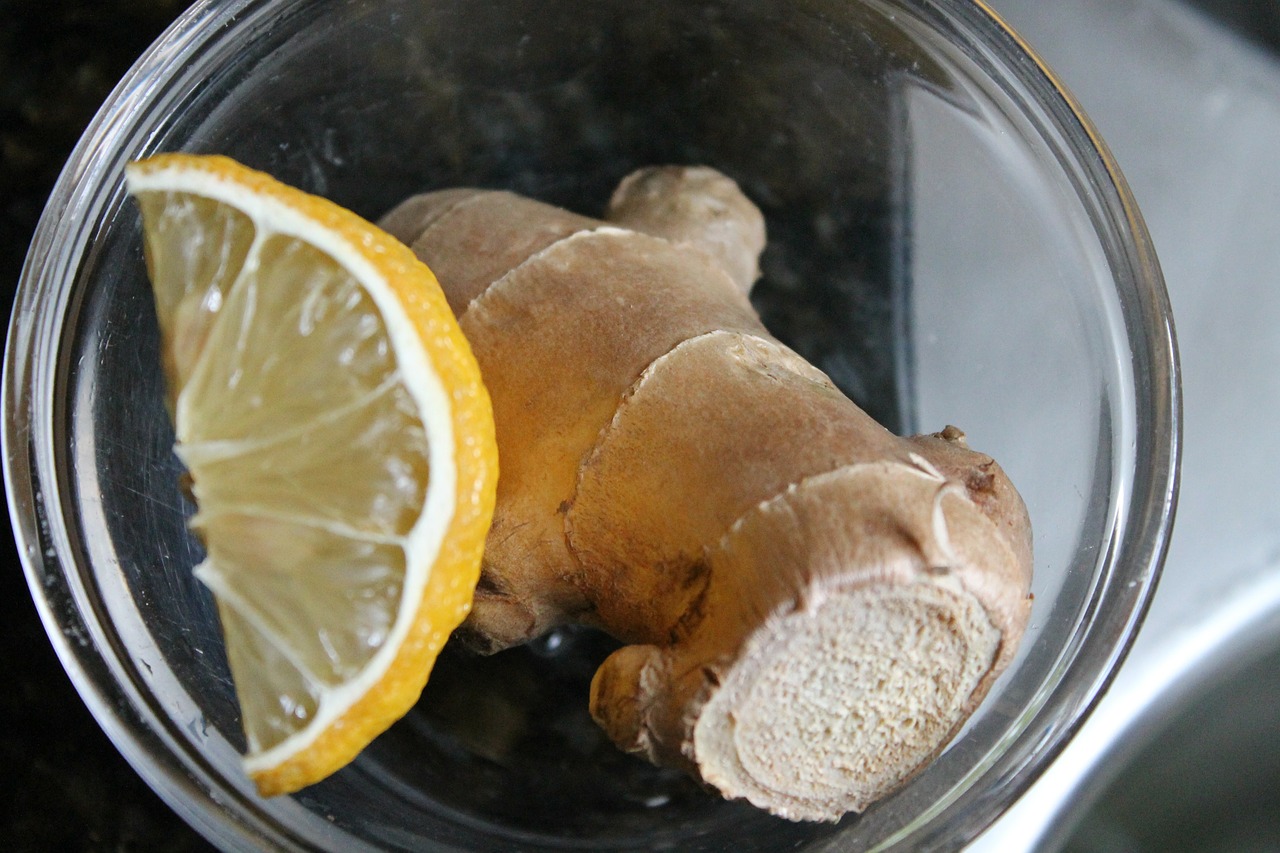 ginger lemon glass bowl free photo