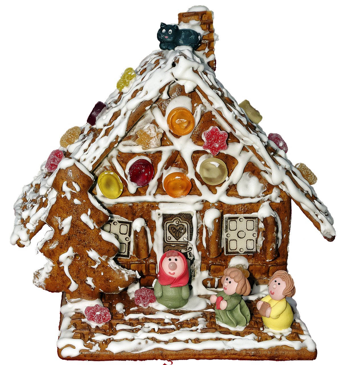 gingerbread house marzipan figures gingerbread free photo