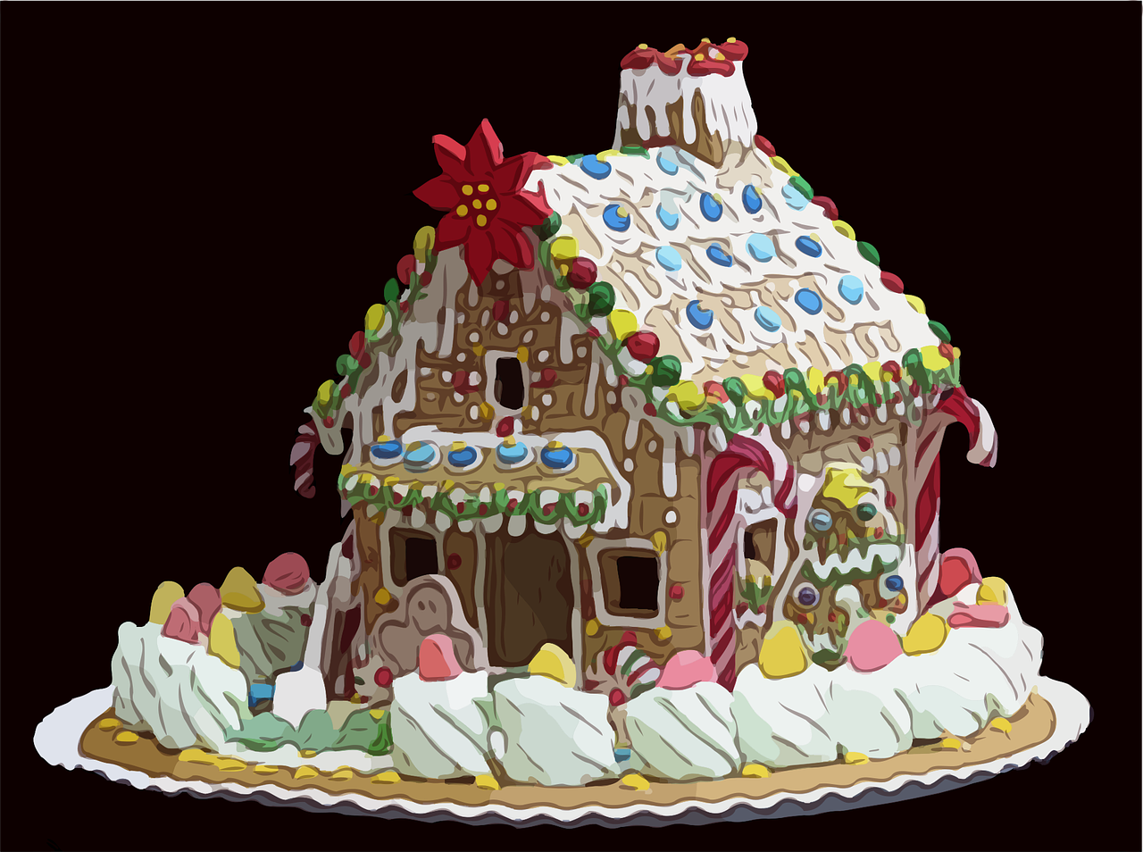 gingerbread house  christmas  hoi free photo