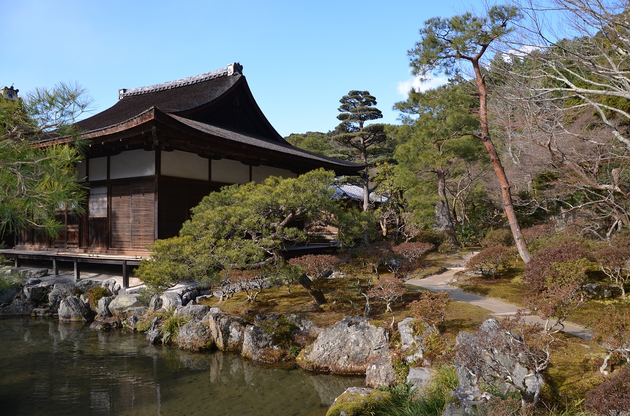 ginkaku-ji temple garden free photo