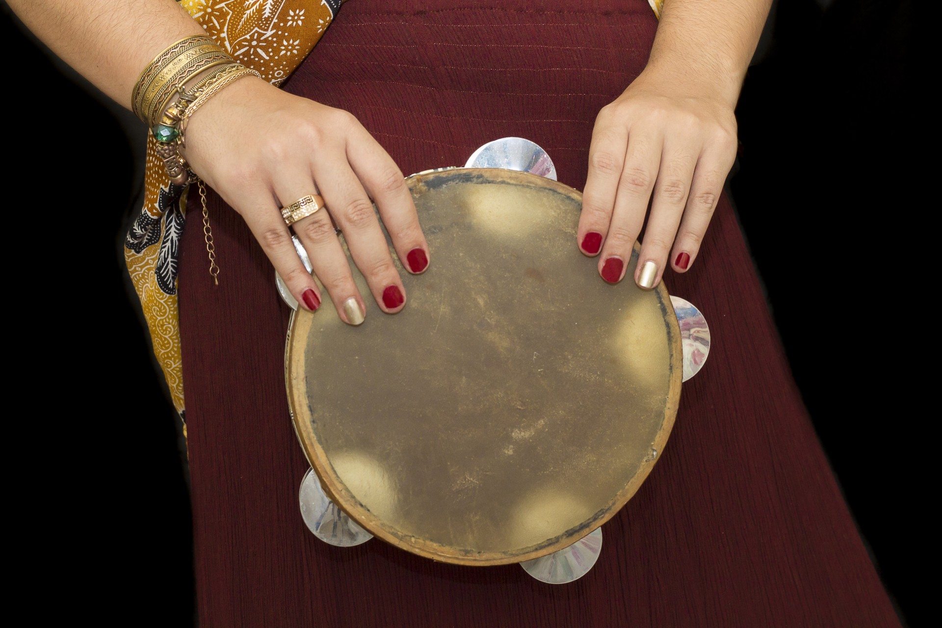 gipsy music tambourine free photo