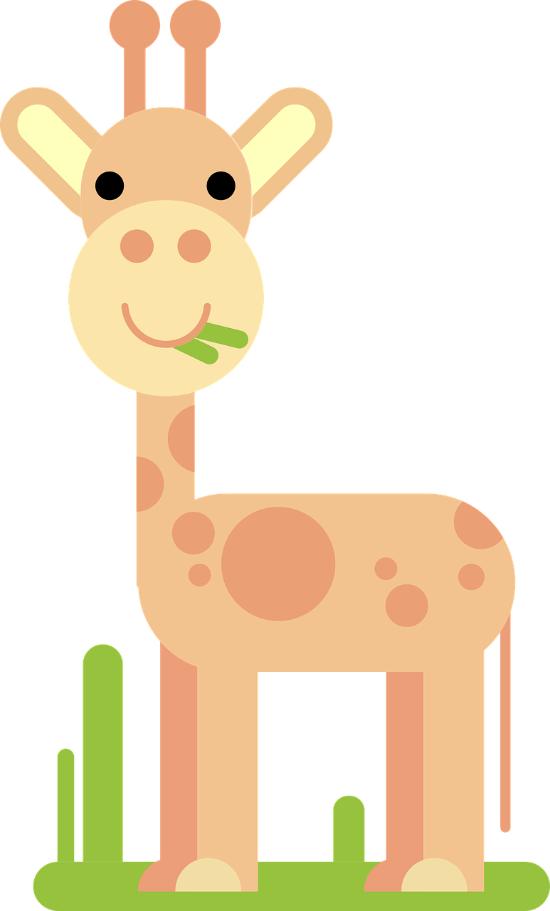giraffe animal comic free photo