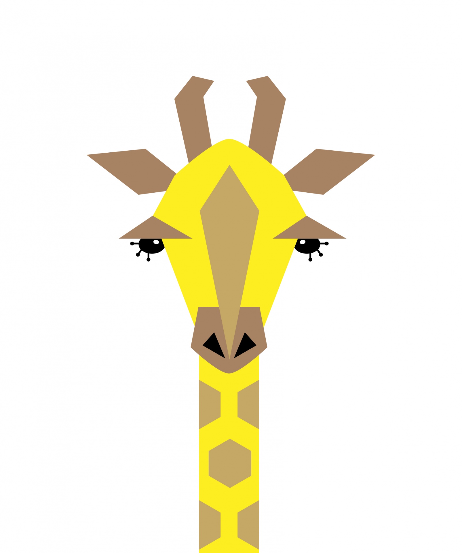 giraffe illustration clipart free photo