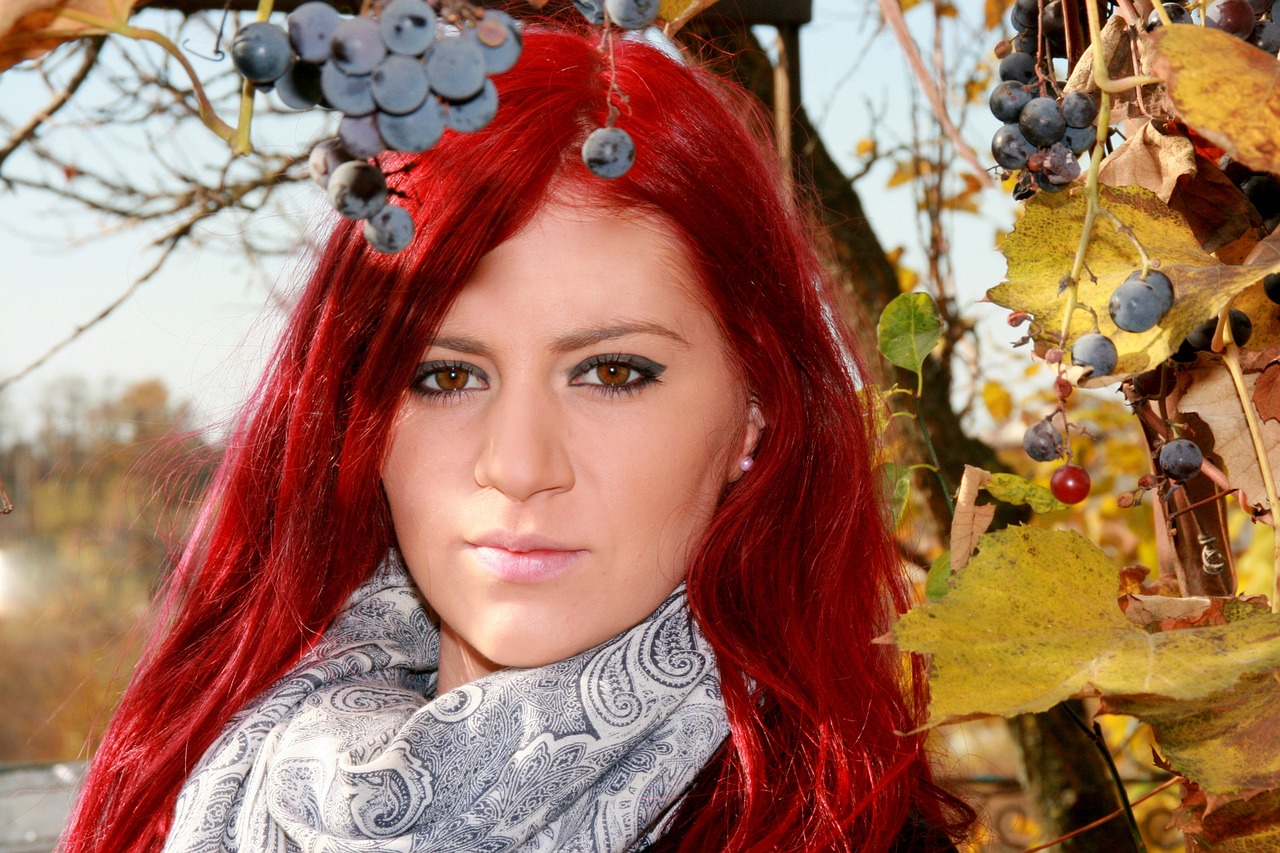 girl portrait red hair free photo