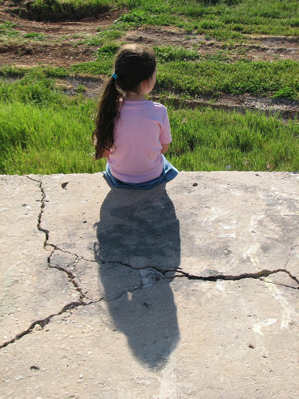 girl sitting sit free photo