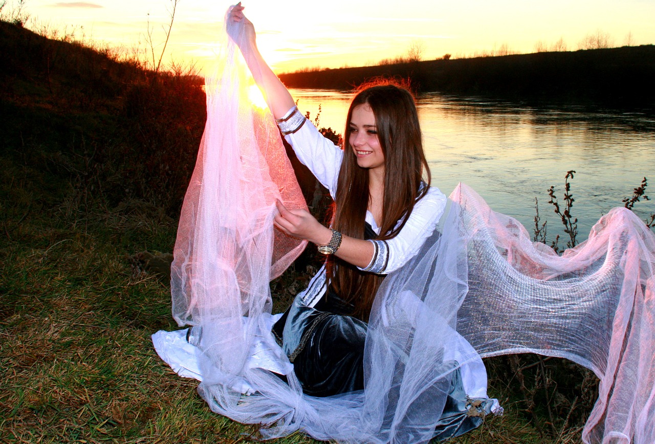 girl princess sunset free photo