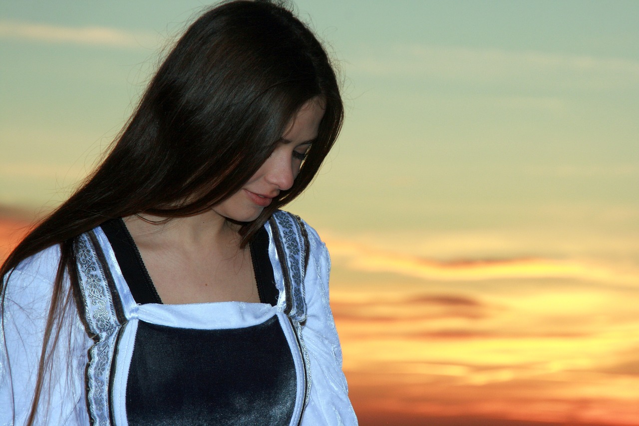 girl princess sunset free photo